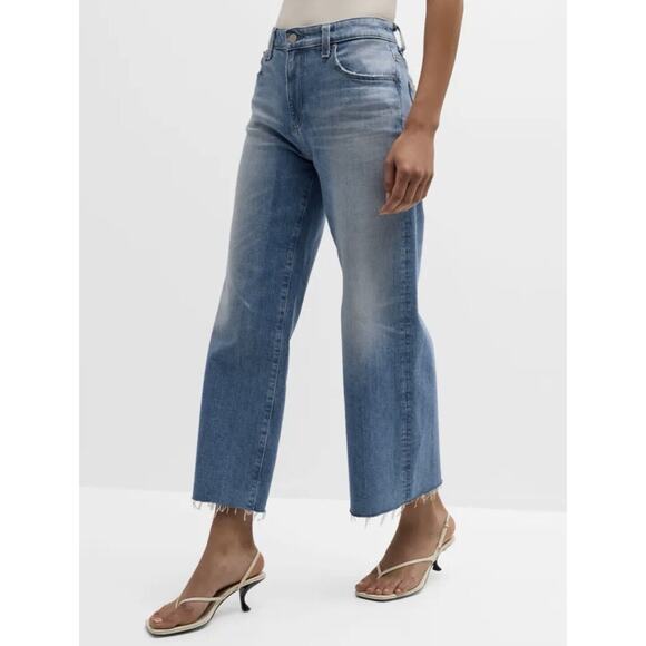 Adriano Goldschmied Saige Wide-Leg Crop Jeans 22 Years Palma Women’s Size 26 - Picture 4 of 10